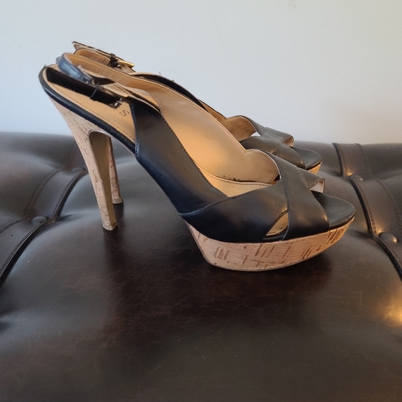 Guess Black Stiletto Dressy Sandals - Picture 1 of 6